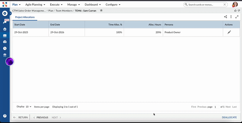 Deleting a team member who is assigned as a timesheet approver