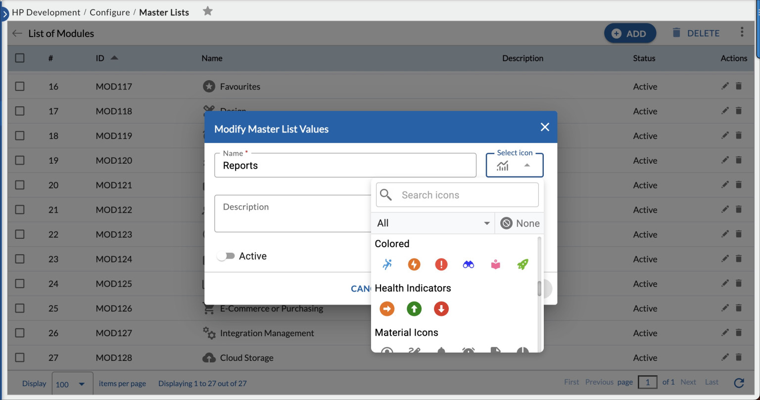 How to Manage Master Lists at Project Level - Nimble Knowledge Base