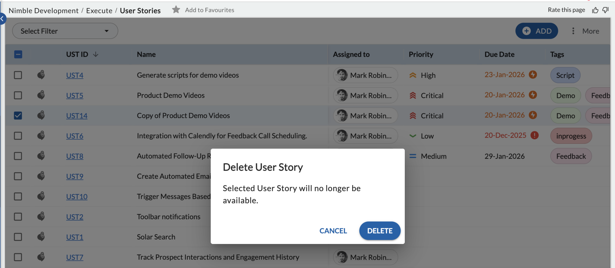 How to Copy and Delete a Workitem - Nimble Knowledge Base