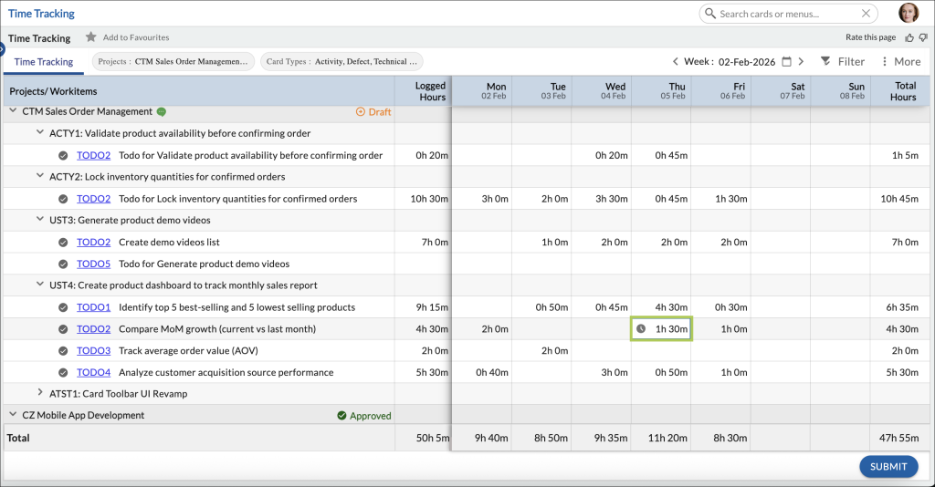 Working with Timesheet in Nimble - Nimble Knowledge Base