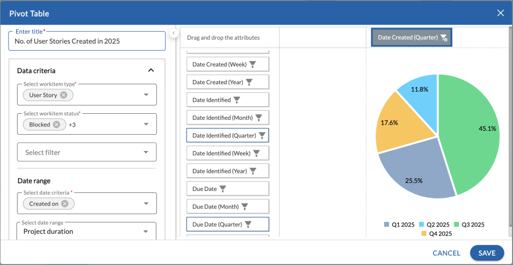 Pivot Table - Nimble Knowledge Base
