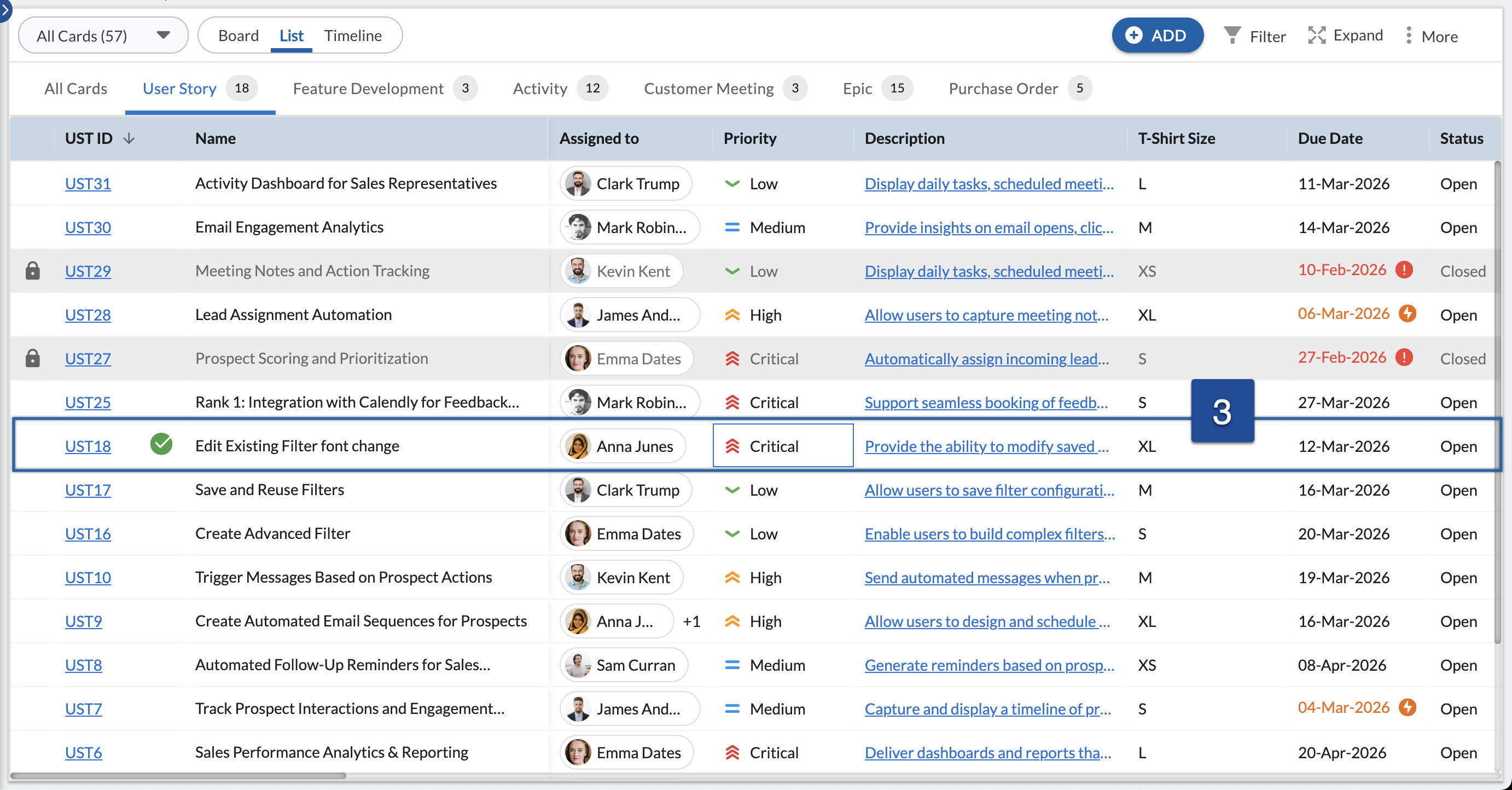 List View