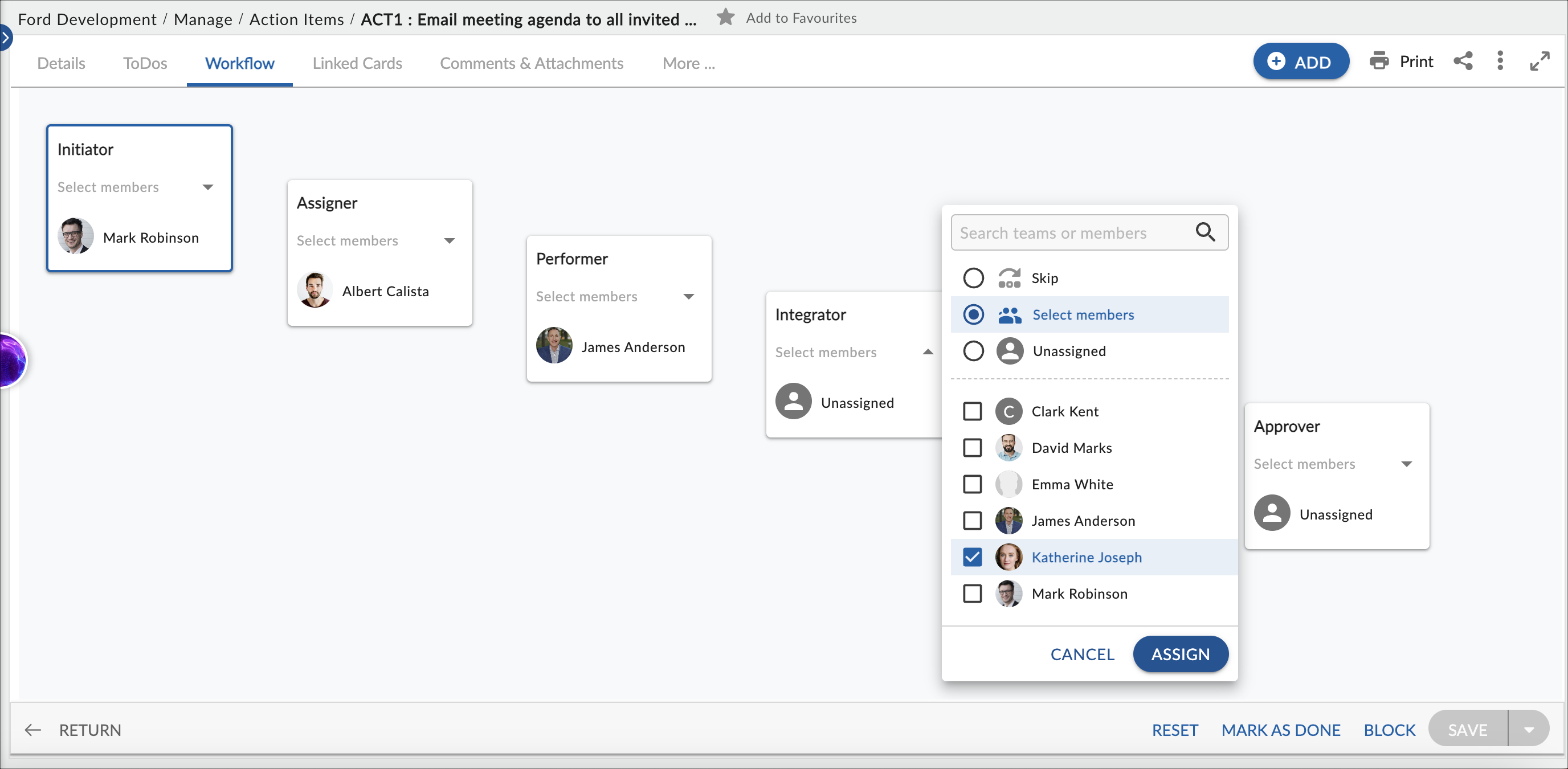 Team Member Assignment