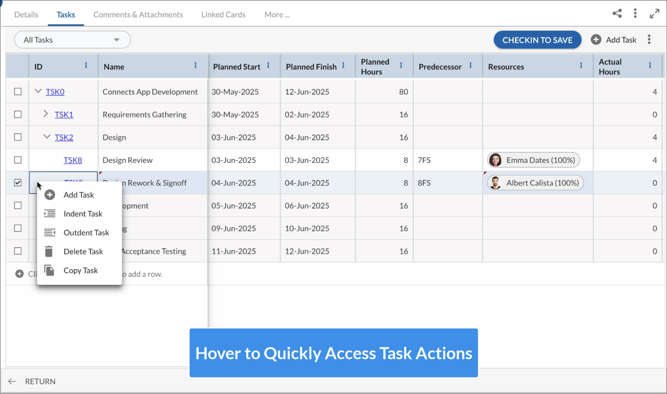 Task Hover