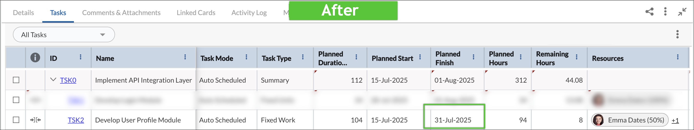 Task Plan Example