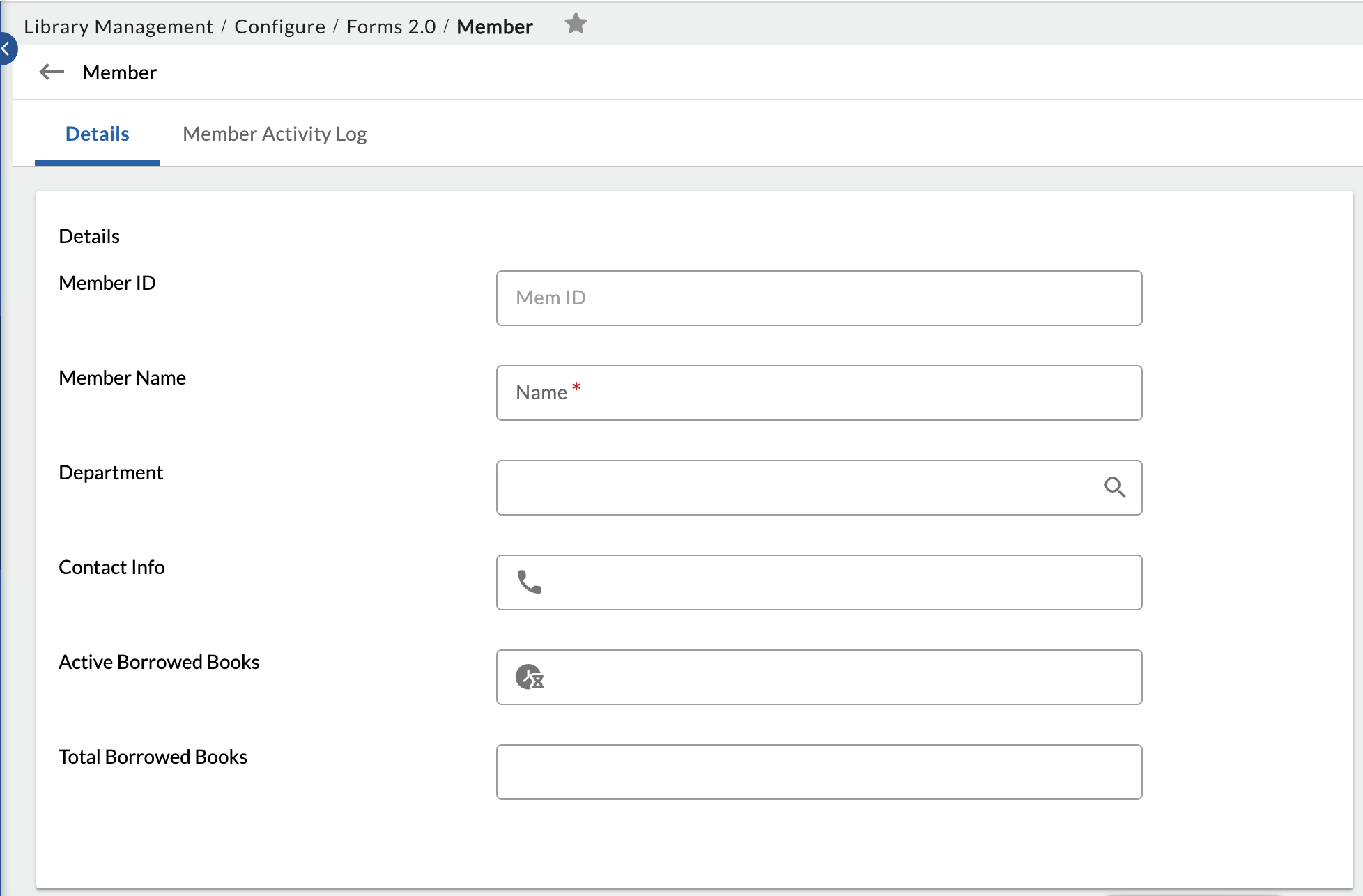 Member Form - Custom Form