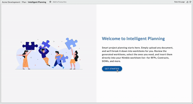 create projects via file upload