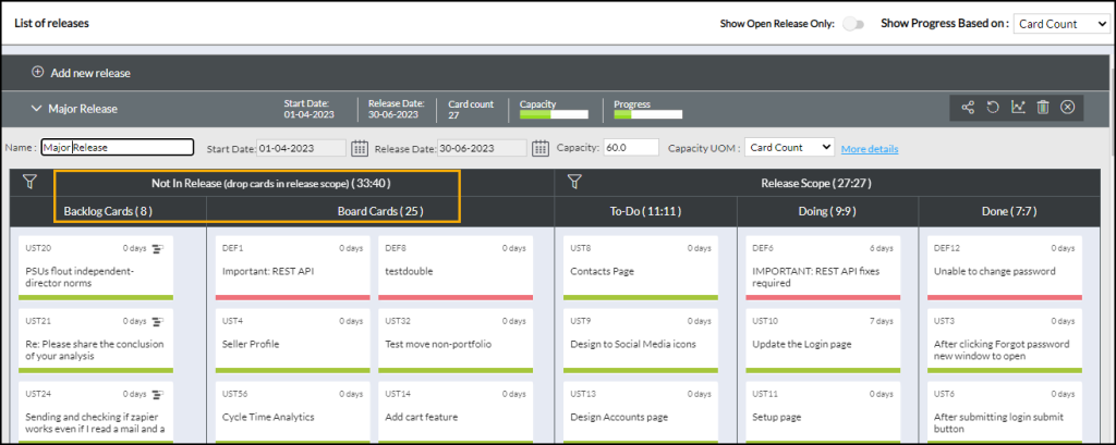 Release Planning - SwiftKanban Knowledge Base