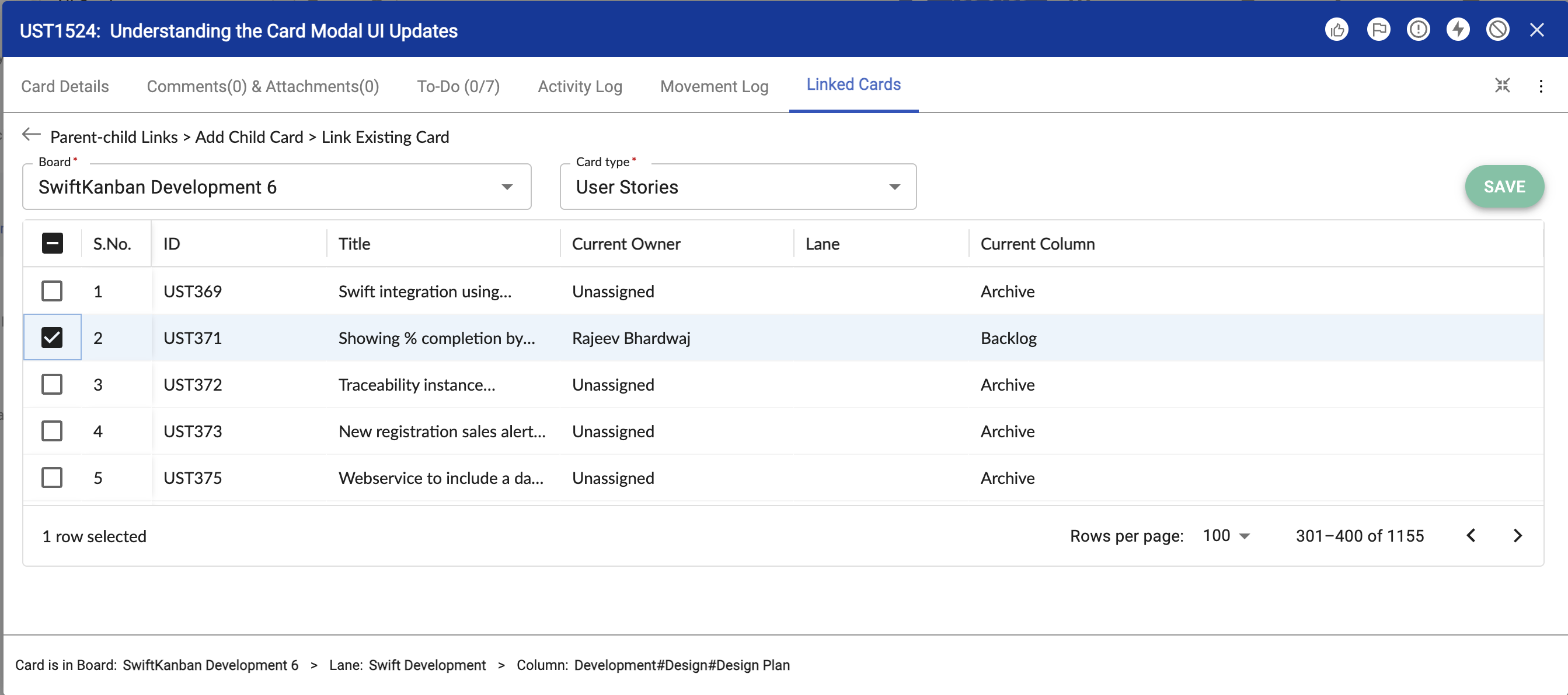 Linking Cards - SwiftKanban Knowledge Base