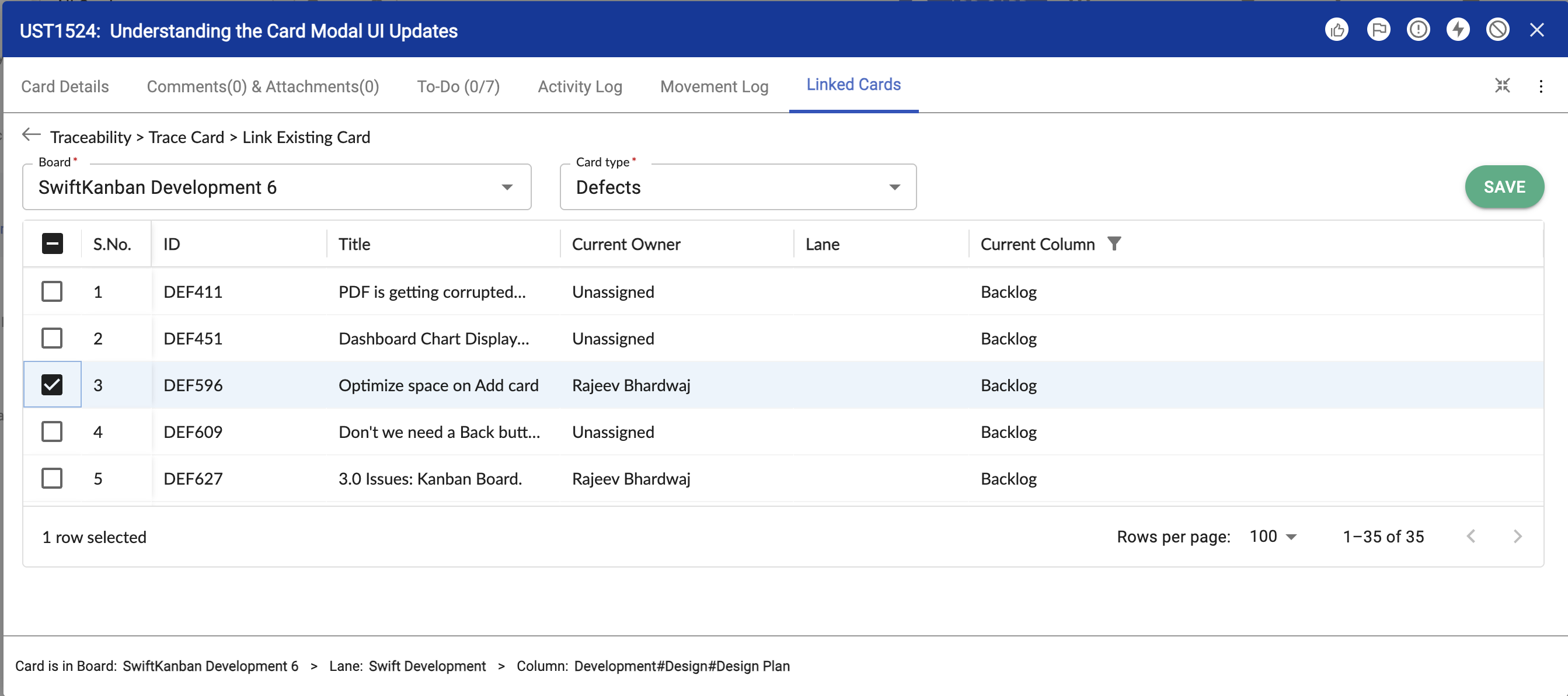 Linking Cards - SwiftKanban Knowledge Base