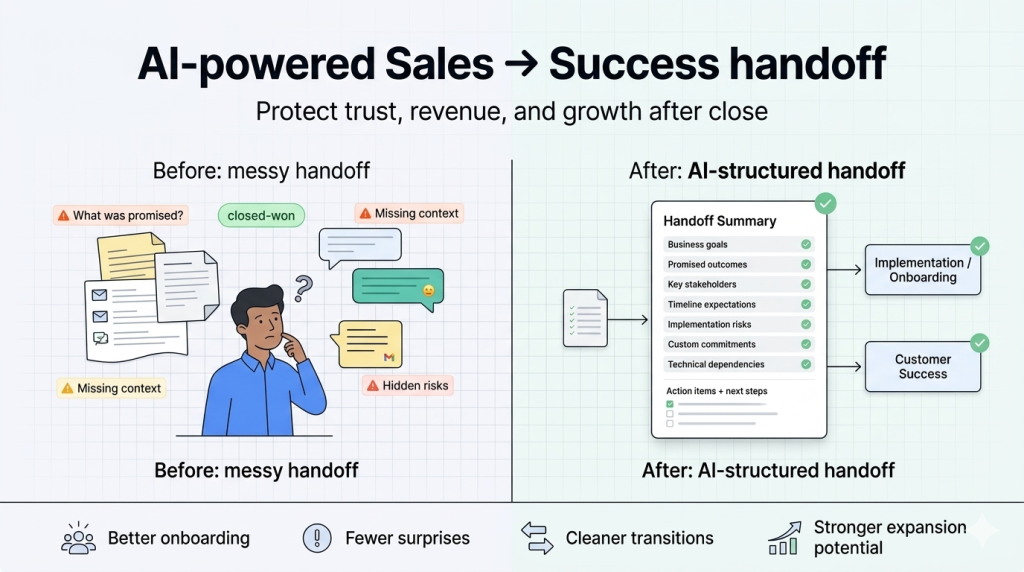 Sales Team To Customer Success Team Handoff Image