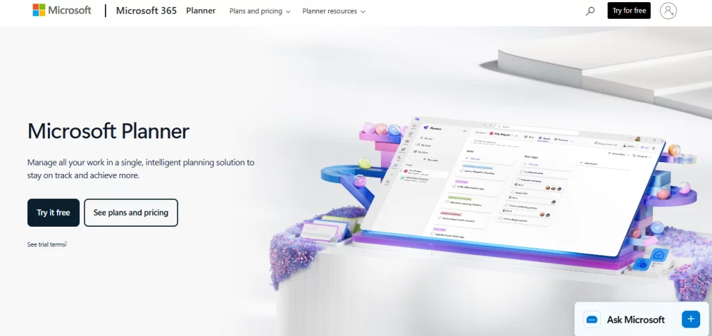 Microsoft Planner Page Image