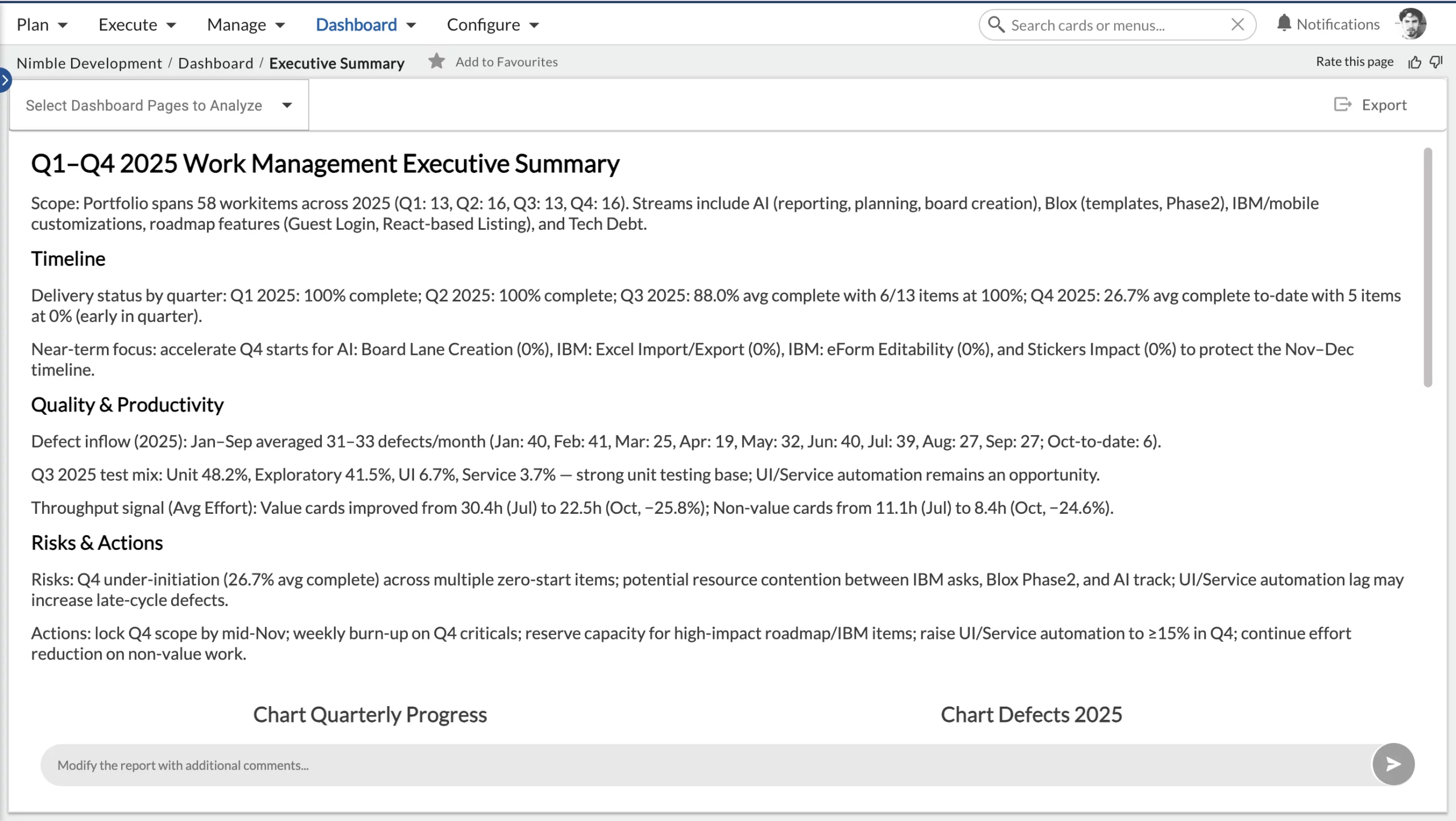 Image From Nimblework Showing 'Executive Summary' 