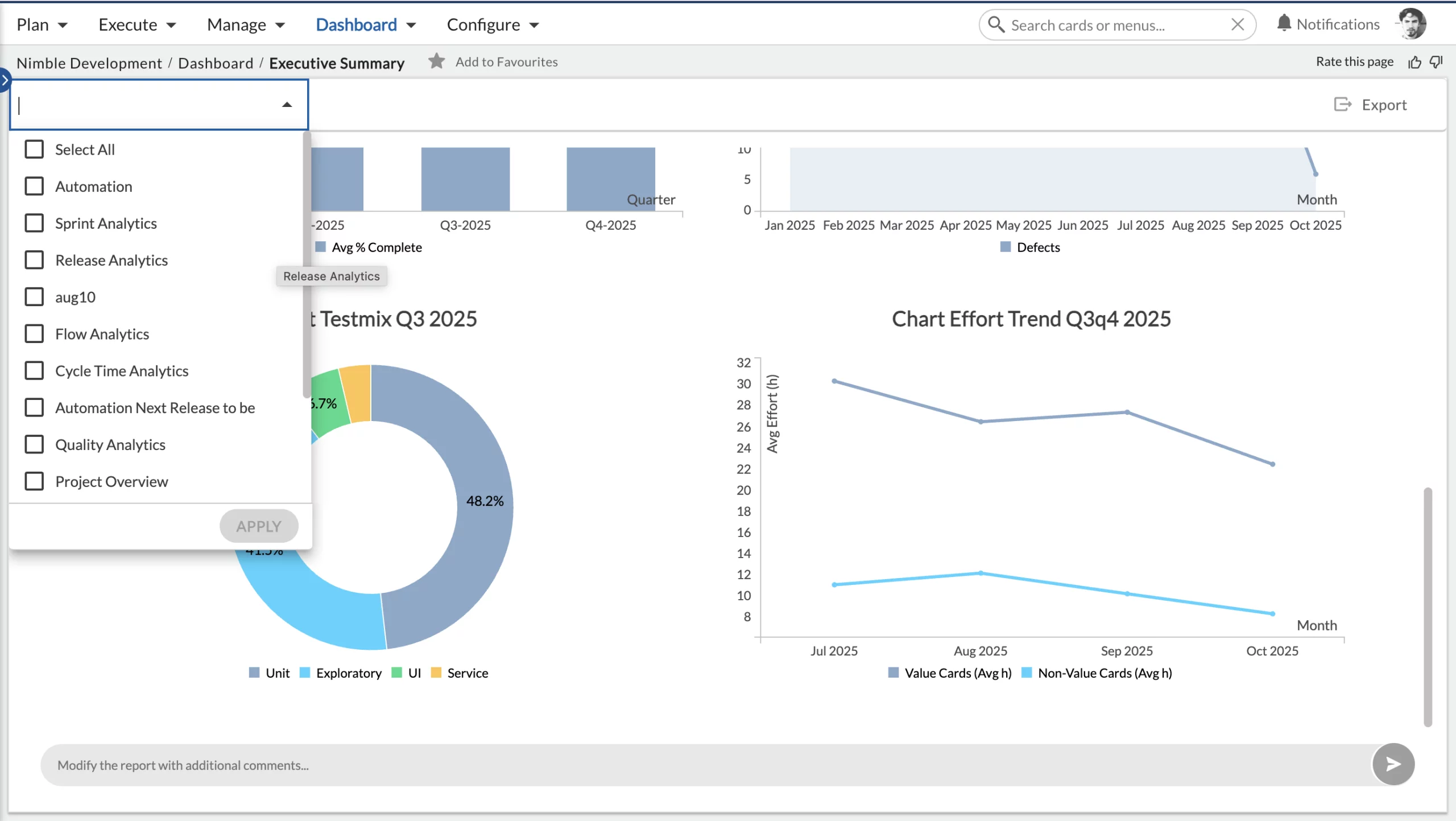 The Image Of How 'Dashboard Widgets' Appear In Nimblework